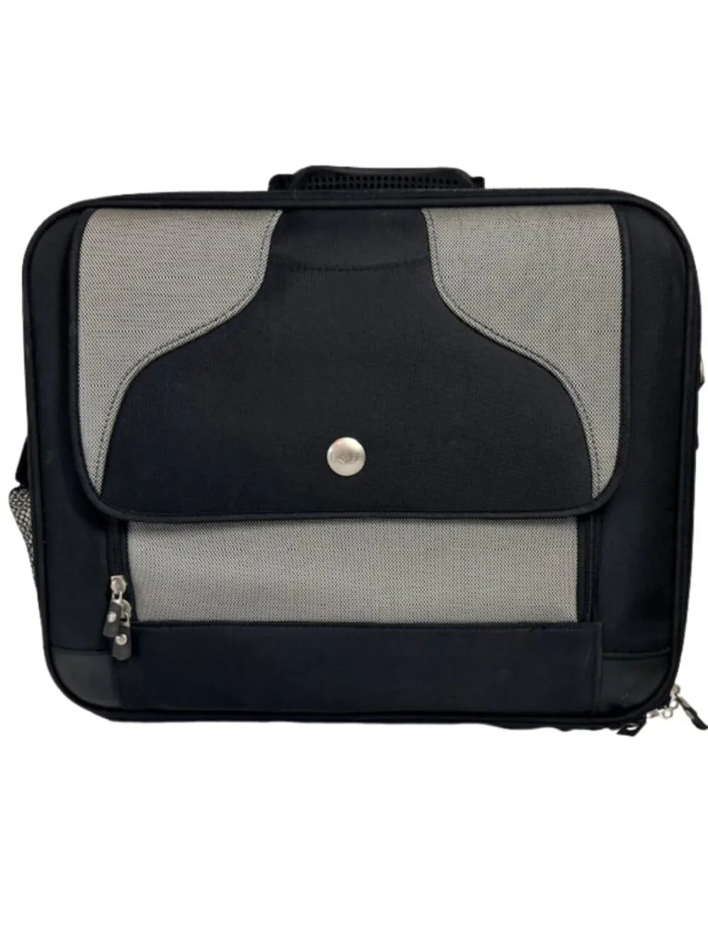 Dell Black & Gray Laptop Messenger Bag Briefcase Carrying Case